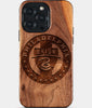 Eco-friendly Philadelphia Union iPhone 15 Pro Max Case - Carved Wood Custom Philadelphia Union Gift For Him - Monogrammed Personalized iPhone 15 Pro Max Cover By Engraved In Nature