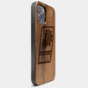 Best Wood Phoenix Suns iPhone 13 Pro Case | Custom Phoenix Suns Gift | Walnut Wood Cover - Engraved In Nature