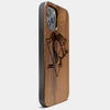 Best Wood Pittsburgh Penguins iPhone 13 Pro Case | Custom Pittsburgh Penguins Gift | Walnut Wood Cover - Engraved In Nature