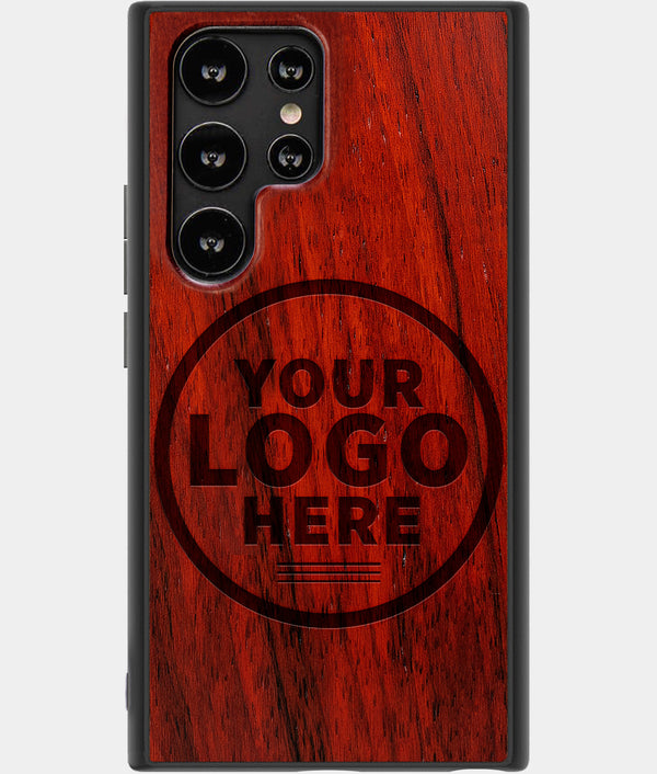Wood Samsung Galaxy S22 Ultra Case Custom Engraved Mahogany Wood S22 Ultra Cover Eco-Friendly S22 Ultra Case Sustainable S22 Ultra Case Outdoor S22 Ultra Case For Men Military Grade S22 Ultra Cover - Engraved In Nature