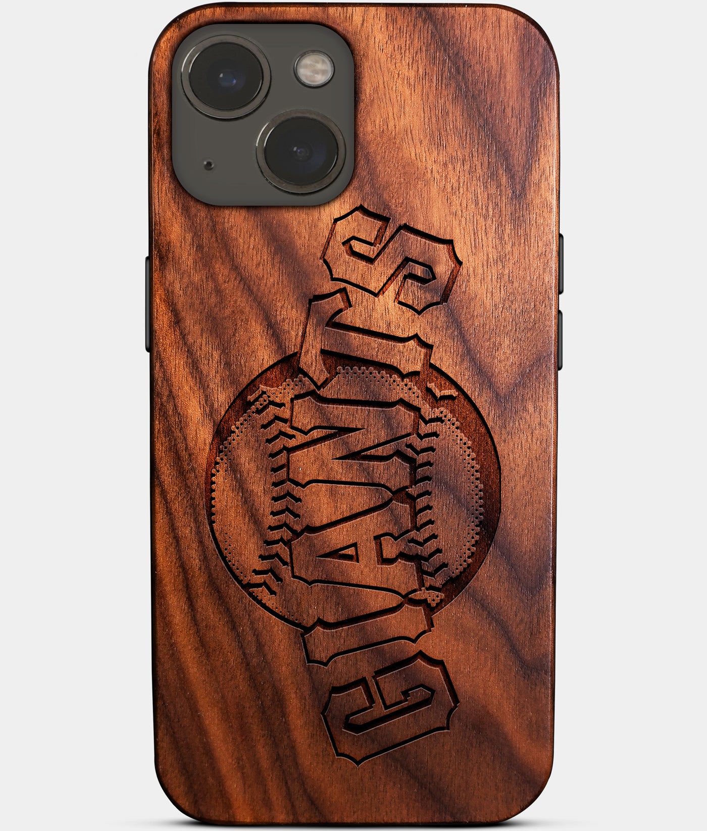 Eco-friendly San Francisco Giants iPhone 14 Case - Carved Wood Custom San Francisco Giants Gift For Him - Monogrammed Personalized iPhone 14 Cover By Engraved In Nature