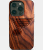 Eco-friendly St Louis Blues iPhone 14 Pro Case - Carved Wood Custom St Louis Blues Gift For Him - Monogrammed Personalized iPhone 14 Pro Cover By Engraved In Nature