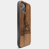 Best Wood St Louis Cardinals iPhone 13 Pro Max Case | Custom St Louis Cardinals Gift | Walnut Wood Cover - Engraved In Nature