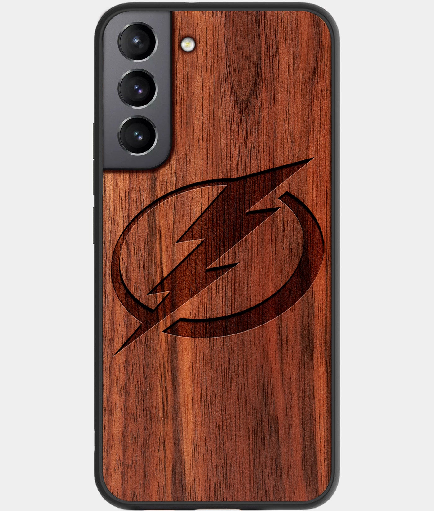 Custom Tampa Bay Lightning Samsung Galaxy S22/S22 Plus/S22 Ultra Case - Wood Lightning Covers