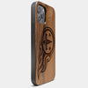 Best Wood Tennessee Titans iPhone 13 Pro Case | Custom Tennessee Titans Gift | Walnut Wood Cover - Engraved In Nature