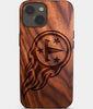 Eco-friendly Tennessee Titans iPhone 14 Case - Carved Wood Custom Tennessee Titans Gift For Him - Monogrammed Personalized iPhone 14 Cover By Engraved In Nature
