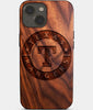 Eco-friendly Texas Rangers iPhone 14 Case - Carved Wood Custom Texas Rangers Gift For Him - Monogrammed Personalized iPhone 14 Cover By Engraved In Nature