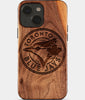 Eco-friendly Toronto Blue Jays iPhone 15 Case - Carved Wood Custom Toronto Blue Jays Gift For Him - Monogrammed Personalized iPhone 15 Cover By Engraved In Nature
