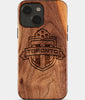 Eco-friendly Toronto FC iPhone 15 Case - Carved Wood Custom Toronto FC Gift For Him - Monogrammed Personalized iPhone 15 Cover By Engraved In Nature
