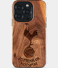 Eco-friendly Tottenham Hotspur FC iPhone 15 Pro Case - Carved Wood Custom Tottenham Hotspur FC Gift For Him - Monogrammed Personalized iPhone 15 Pro Cover By Engraved In Nature