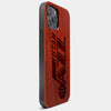 Best Wood Utah Jazz iPhone 13 Pro Max Case | Custom Utah Jazz Gift | Mahogany Wood Cover - Engraved In Nature
