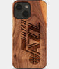 Eco-friendly Utah Jazz iPhone 15 Case - Carved Wood Custom Utah Jazz Gift For Him - Monogrammed Personalized iPhone 15 Cover By Engraved In Nature
