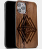 Best Wood Vancouver Whitecaps FC iPhone 13 Pro Case | Custom Vancouver Whitecaps FC Gift | Walnut Wood Cover - Engraved In Nature