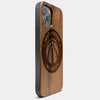 Best Wood Washington Wizards iPhone 13 Pro Case | Custom Washington Wizards Gift | Walnut Wood Cover - Engraved In Nature