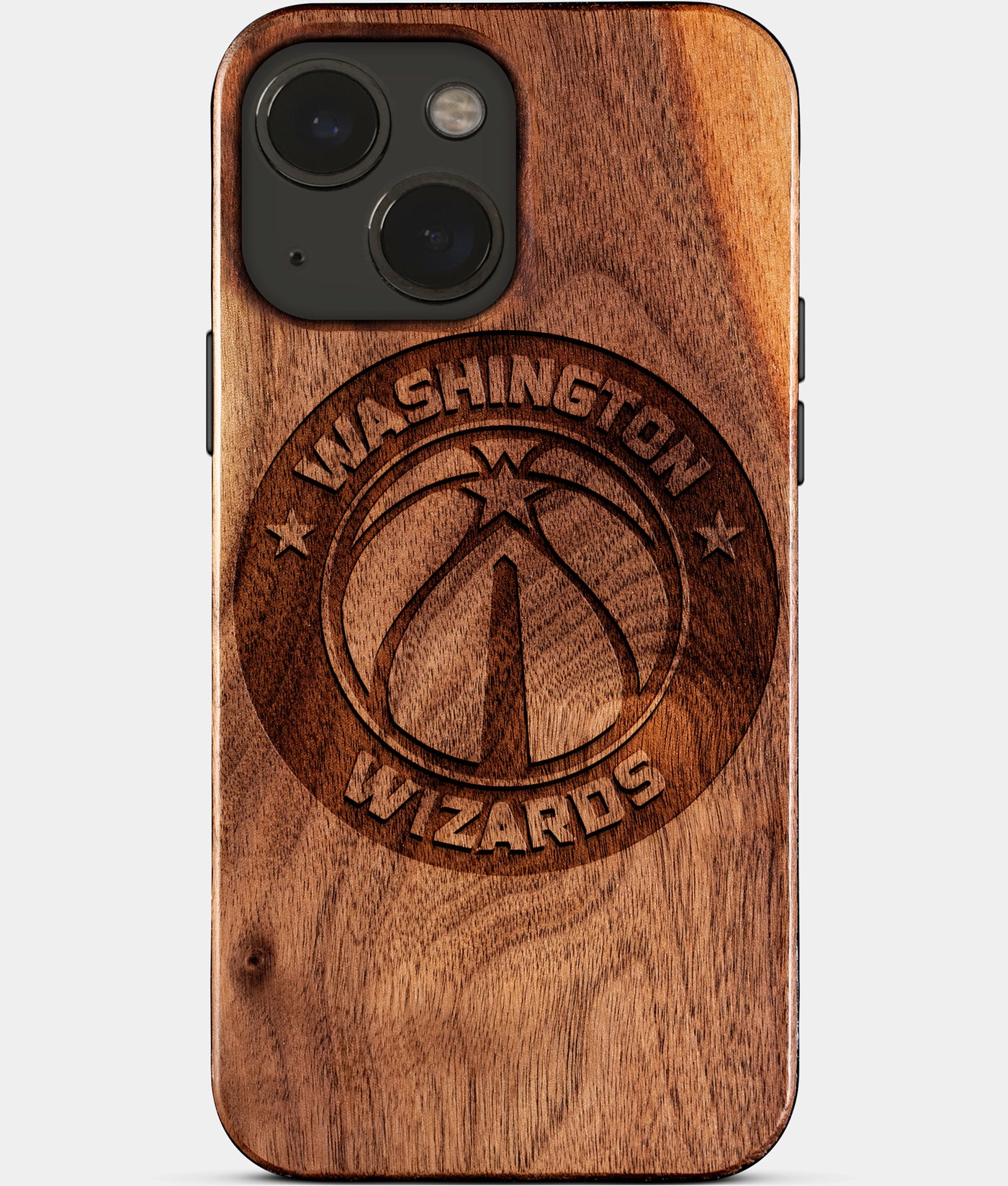 Eco-friendly Washington Wizards iPhone 15 Case - Carved Wood Custom Washington Wizards Gift For Him - Monogrammed Personalized iPhone 15 Cover By Engraved In Nature