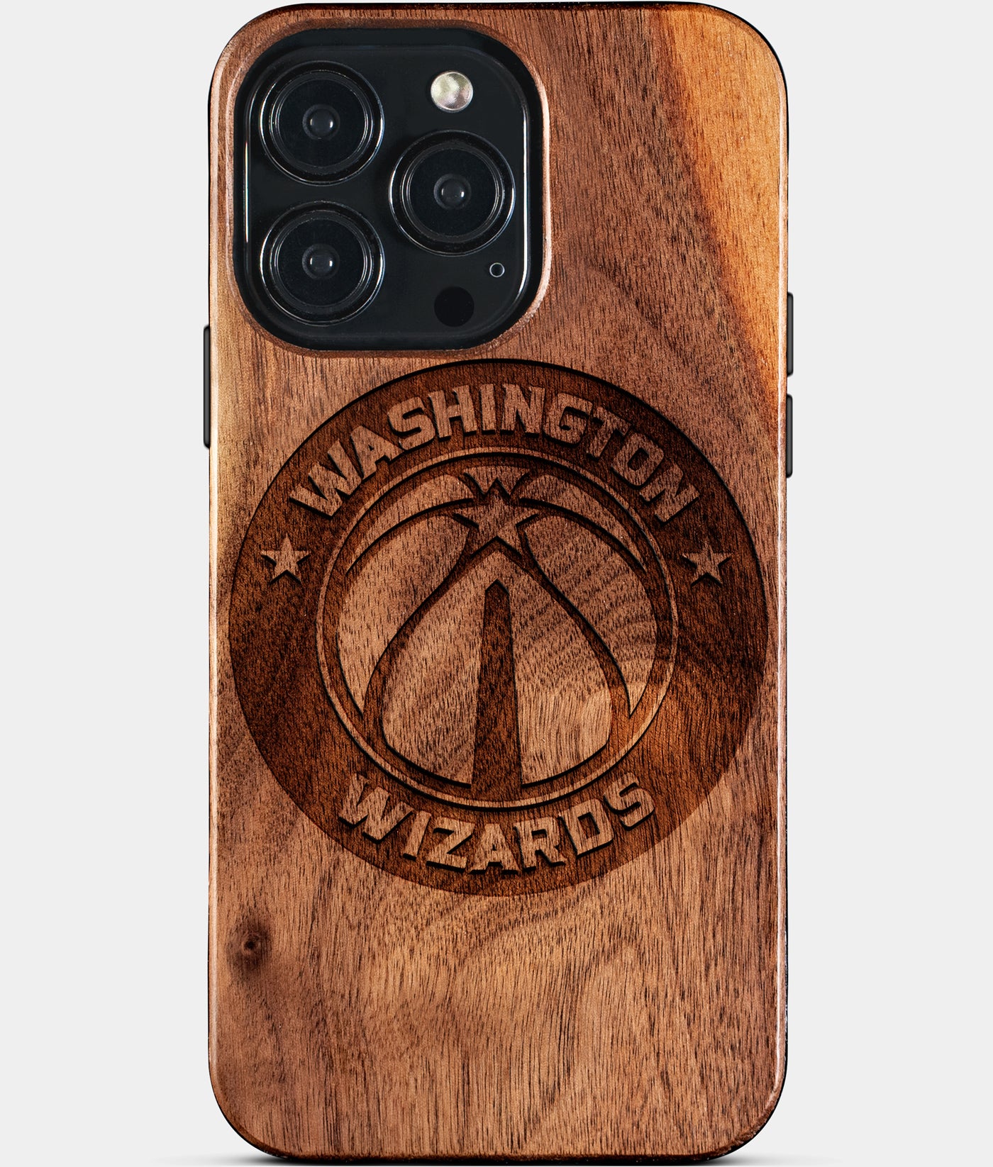 Eco-friendly Washington Wizards iPhone 15 Pro Max Case - Carved Wood Custom Washington Wizards Gift For Him - Monogrammed Personalized iPhone 15 Pro Max Cover By Engraved In Nature